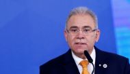 Brazil's Health Minister Marcelo Queiroga speaks during a ceremony at the Planalto Palace in Brasilia, Brazil, August 5, 2021. REUTERS/Adriano Machado
