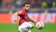 September 28, 2021 AC Milan's Alessandro Florenzi shoots at goal REUTERS/Daniele Mascolo/File Photo