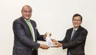 Bassel Gamal and Andrew Torre during the award ceremony.