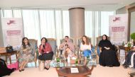 Qatari Businesswomen Association members and other dignitaries during the event.