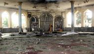 A view shows a mosque after a blast, in Kunduz, Afghanistan October 8, 2021. REUTERS/Stringer NO RESALES. NO ARCHIVES