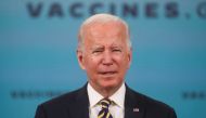 U.S. President Joe Biden delivers an update on the administration's coronavirus disease (COVID-19) response and the vaccination program during remarks at the White House in Washington, U.S., October 14, 2021. REUTERS/Leah Millis
