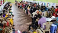 A woman receives a dose of AstraZeneca's COVISHIELD vaccine, produced by the Serum Institute of India, during a special coronavirus disease (COVID-19) vaccination campaign for women at a medical centre in Mumbai, India, September 27, 2021. REUTERS/Francis