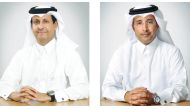 Chairman and Managing Director at al khaliji Sheikh Hamad bin Faisal bin Thani Al Thani (left), and Group Chief Executive Officer at al khaliji Fahad Al Khalifa 