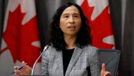 Canada's Chief Public Health Officer Dr. Theresa Tam attends a news conference as efforts continue to help slow the spread of coronavirus disease (COVID-19) in Ottawa, Ontario, Canada March 23, 2020. REUTERS/Blair Gable/File Photo