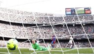 Barcelona's Marc-Andre ter Stegen reacts after Real Madrid's David Alaba scored their first goal REUTERS/Albert Gea

