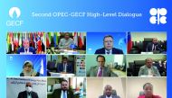 GECF Secretary General Yury Sentyurin, OPEC Secretary General Mohammad Sanusi Barkindo with other officials and dignitaries during the virtual meeting.