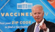 U.S. President Joe Biden during a speech in the Eisenhower Executive Office Building’s South Court Auditorium at the White House in Washington, U.S., November 3, 2021. REUTERS/Evelyn Hockstein
