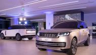 Omar Hussain Alfardan, President and CEO of Alfardan Group, Samer Bou Dargham, General Manager of Alfardan Premier Motors, and Bruce Robertson, Managing Director of Jaguar Land Rover Mena, and other VIPs during the new Range Rover launch in Doha, recently. 