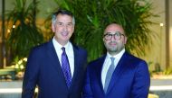 Philip T Inglima (left), Chair of Crowell & Moring and Charbel Maakaron, Managing Partner of Crowell & Moring’s Doha office, during a reception to mark the firm’s 10th anniversary in Doha, recently.  