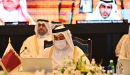 Minister of Finance H E Ali bin Ahmed Al Kuwari during the 114th meeting of the Financial and Economic Cooperation Committee of the Gulf Cooperation Council, in Bahrain. 
