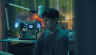 A still image from video shows Lee Sun-kyun in a scene of 