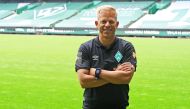 Werder Bremen's new coach Markus Anfang poses during his presentation Pool via Reuters/Carmen Jaspersen/File Photo