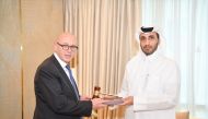 Lord Wolfson and Faisal Rashid Al Sahouti during the event.