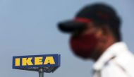 A signboard of the new IKEA store is seen in Navi Mumbai, India, December 17, 2020. REUTERS/Francis Mascarenhas/File Photo

