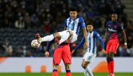 FC Porto's Luis Diaz in action with Atletico Madrid's Sime Vrsaljko REUTERS/Pedro Nunes