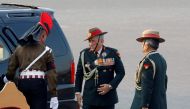 Indian Army chief General Bipin Rawat arrives for the Beating the Retreat ceremony in New Delhi, India, January 29, 2019. Picture taken January 29, 2019. REUTERS/Altaf Hussain