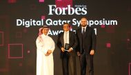 Gourang Hemani, Chief Financial Officer at QIB, receives the award at a ceremony organised by the Forbes Middle East recently.