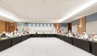 Officials during the meeting of the Federation of GCC Chambers (FGCC Chambers) held in Riyadh.   