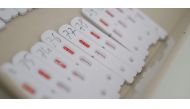 FILE PHOTO: Used Covid-19 rapid tests are seen in a coronavirus disease (COVID-19) test centre amid the COVID-19 pandemic in Furstenfeldbruck, Germany, November 27, 2021. REUTERS/Michaela Rehle/File Photo
