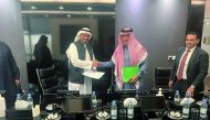 Eng. Ali Abdullatif Al Misnad, Chairman of Al Baida Group, with Sheikh Mohamed Abdulla Alkhorayef, Chairman of Alkhorayef Group, during the agreement signing ceremony, recently. 