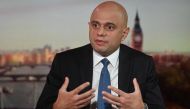 British Health Secretary Sajid Javid speaks to BBC's 