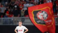 Tottenham Hotspur's Oliver Skipp looks dejected after Stade Rennes' Gaetan Laborde scored their second goal REUTERS/Stephane Mahe/File Photo