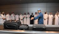 A delegation comprising officials from airport security in GCC countries visits Hamad International Airport.