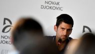 Former world No.1 tennis player Novak Djokovic speaks during a news conference in Belgrade, Serbia July 26, 2017. REUTERS/Andrej Isakovic/File Photo
