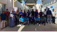 The Sri Lankan community members during the blood donation drive.