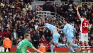 Manchester City's Rodri celebrates scoring their second goal with Bernardo Silva REUTERS/Ian Walton