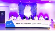Official during the event held to announce the winner of Al Rabeh Savings scheme draw for 2021.