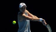 Australia's Ashleigh Barty practices in the lead-up to the 2022 Australian Open tennis tournament at Melbourne Park in Melbourne, Australia, December 29, 2021. REUTERS/Loren Elliott/File Photo