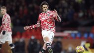 January 3, 2022 Manchester United's Edinson Cavani during the warm up REUTERS/Phil Noble