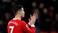 January 3, 2022 Manchester United's Cristiano Ronaldo applauds fans after the match REUTERS/Phil Noble