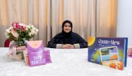 Adeeba Jafri poses with some of her books. 