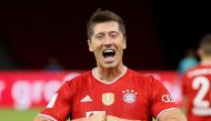 Bayern Munich's Robert Lewandowski. Alexander Hassenstein/Pool via REUTERS