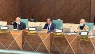 Sheikh Khalifa bin Jassim Al Thani, Chairman of Qatar Chamber (QC), participates in the annual coordinating meeting of the Joint Arab-Foreign Chambers at the headquarters of the League of Arab States in Cairo, yesterday. 
