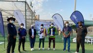 Participants and officials at the awards ceremony.