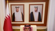 Assistant Undersecretary for Economic Affairs at the Ministry of Finance Saoud bin Abdullah Al Attiyah attending the 7th meeting of the Undersecretaries of the Arab Ministries of Finance for the Arab Monetary Fund, held virtually.