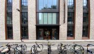 Bicycles are seen parked in front of The Frames, an office building owned by Workspace Group Plc, following the outbreak of the coronavirus disease (COVID-19), London, Britain, June 5, 2020. REUTERS/Simon Newman

