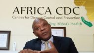 John Nkengasong, Africa's Director of the Centers for Disease Control (CDC), speaks during an interview with Reuters at the African Union (AU) Headquarters in Addis Ababa, Ethiopia March 11, 2020. REUTERS/Tiksa Negeri


