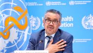 Tedros Adhanom Ghebreyesus, Director-General of the World Health Organization (WHO), speaks during a news conference in Geneva, Switzerland, December 20, 2021. REUTERS/Denis Balibouse/File Photo