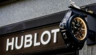 The company's logo is seen at a shop of LVMH's Hublot watch brand, as the spread of the coronavirus disease (COVID-19) continues, in Zurich, Switzerland January 25, 2021. REUTERS/Arnd Wiegmann/File Photo