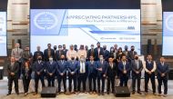 AAB officials and its loyal fleet customers during the awards ceremony in Doha, recently. 