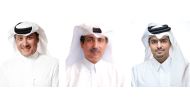 From left: Chairman of Vodafone Qatar Abdulla Nasser Al Misnad, Managing Director at Vodafone Qatar Rashid Fahad Al Naimi  and CEO of Vodafone Qatar Sheikh Hamad Abdulla Jassim Al Thani 