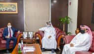 Qatar Chamber First Vice-Chairman Mohamed bin Twar Al Kuwari with President of the Moroccan side in the Qatar-Morocco Business Council Mohamed Baida.