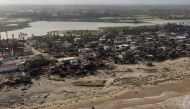 An aerial view of the town of Mananjary, in the aftermath of Cyclone Batsirai, in Mananjary, Madagascar, February 7, 2022. REUTERS/Alkis Konstantinidis
