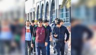 QIIB Chief Executive Officer, Dr Abdulbasit Ahmed Al Shaibei and other officials during sports activities held to celebrate National Sport Day