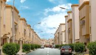 An inside view of one of the Ezdan Village compounds.